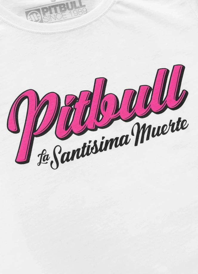 Koszulka t-shirt damska Pit Bull Santa Muerte 26 biała