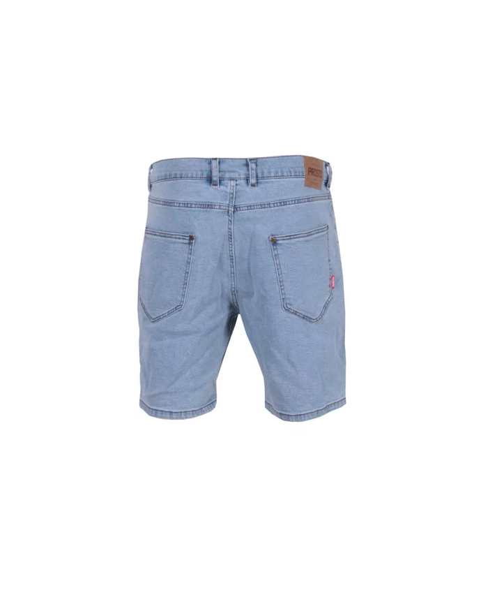 Spodenki męskie jeansowe Prosto Klasyk Rirt Regular jasne niebieskie