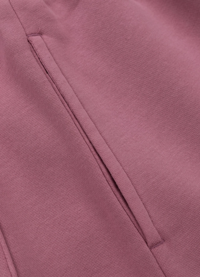 Komplet damski krótki Pitbull Manzanita Heart ZIP Washed różowy