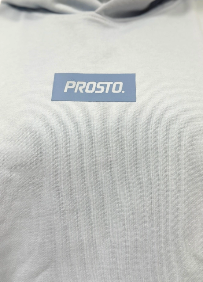 Bluza męska z kapturem oversize Prosto Box 2.0 jasno niebieska