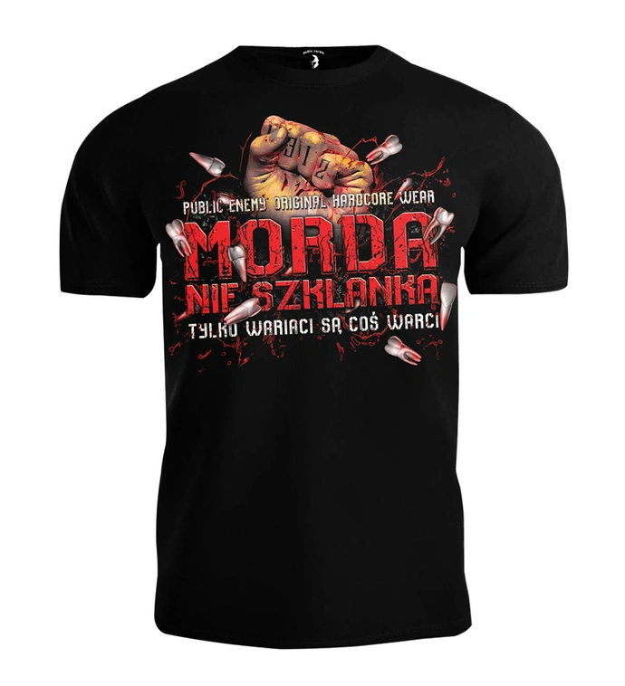 Koszulka męska T-shirt Public Enemy Morda nie szklanka czarny
