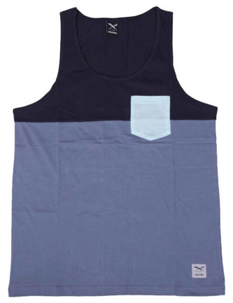 Koszulka Tank Top Iriedaily Block Pocket navy