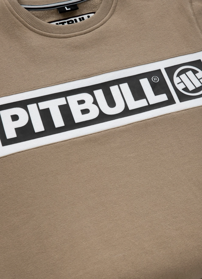 Bluza męska Pitbull Pit Bull Sherwood 24 crewneck beżowa