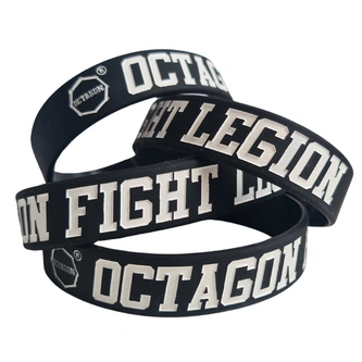 Opaska bransoletka silikonowa Octagon Fight Legion czarna