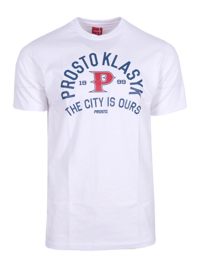 Koszulka męska t-shirt Prosto Klasyk Pitcher biała