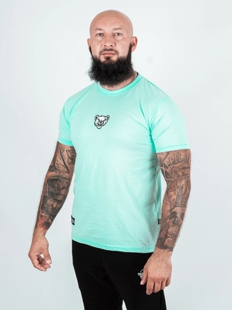 Koszulka męska t-shirt Środowisko Miejskie Emblem miętowa zielona