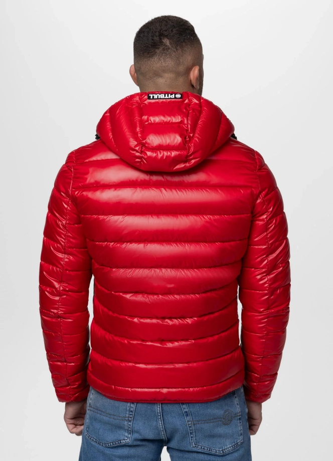 Kurtka męska zimowa Pit Bull Shatto czarno/czerwona