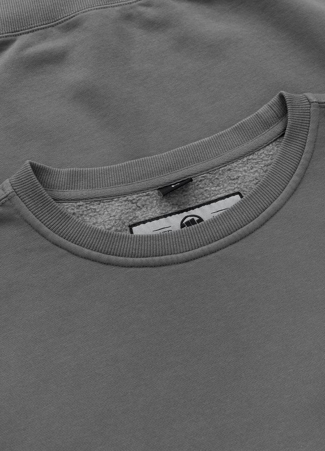 Bluza męska bez kaptura Pitbull Pit Bull Lancaster 2 Washed szara