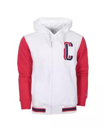 Bluza męska z kapturem Champion Bomber Jacket hooded biała