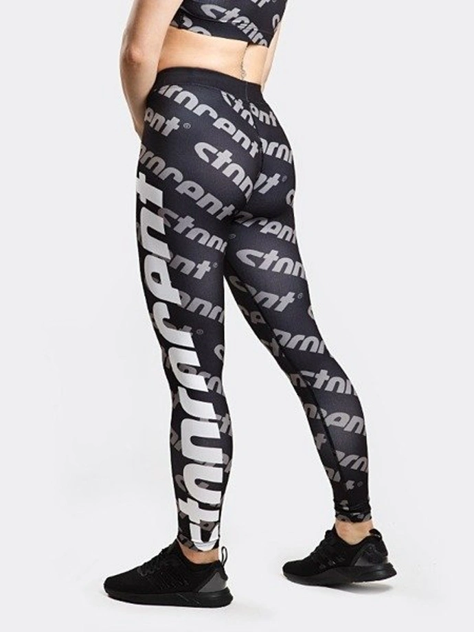 Legginsy Damskie Stoprocent Simple Pattern black