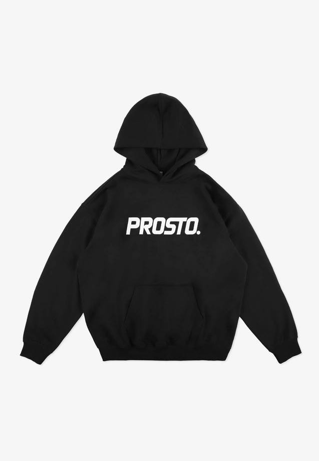 Bluza męska z kapturem Prosto Big Log czarna