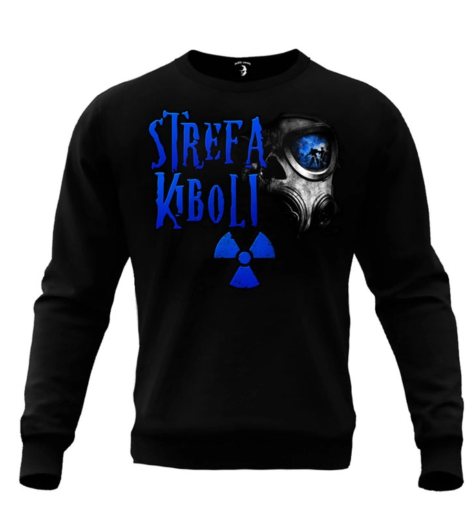 Bluza męska bez kaptura Public Enemy Strefa Kiboli crewneck czarna