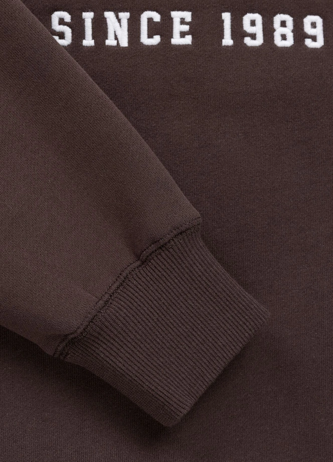 Bluza damska bez kaptura Pitbull Norton brązowa