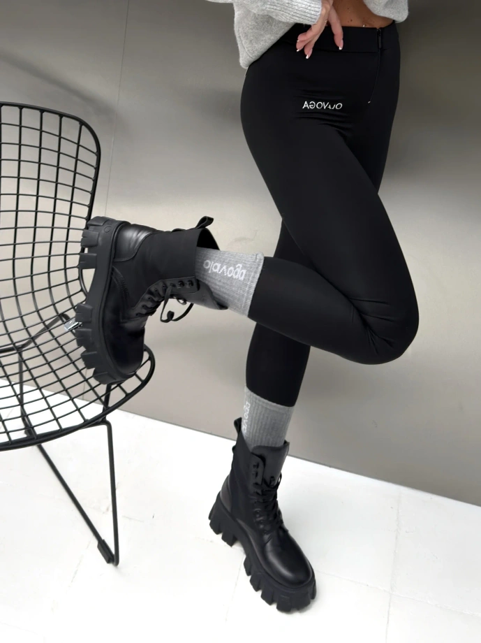 Buty damskie workery Olavoga TREAKLY czarne