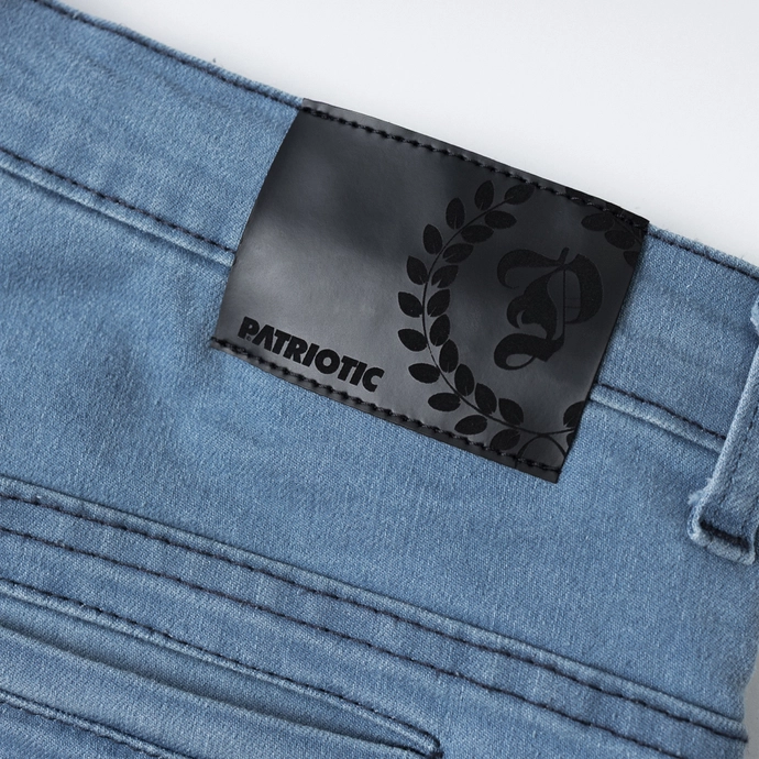 Spodenki męskie jeansowe Patriotic Laur App jasno niebieskie