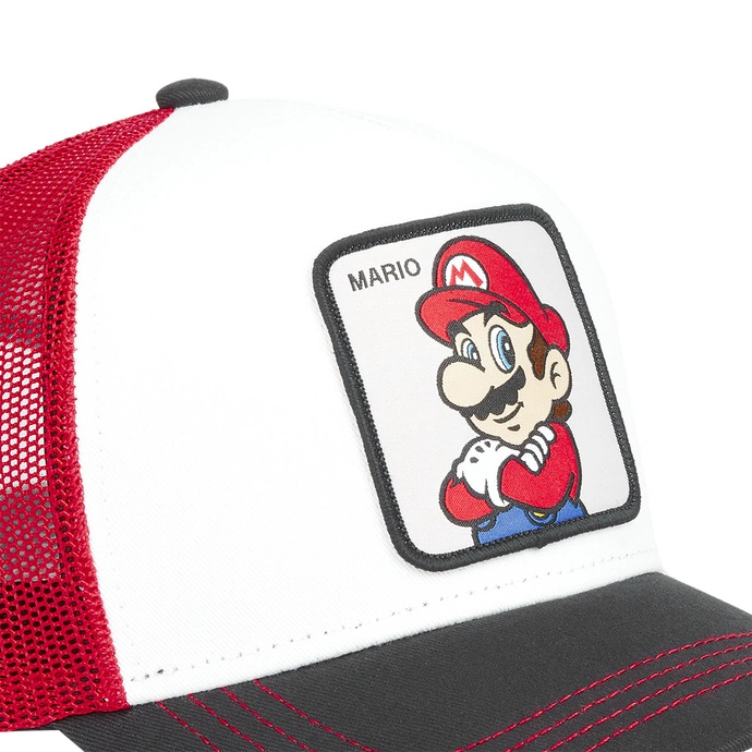 Czapka z daszkiem Capslab Mario Bros biała