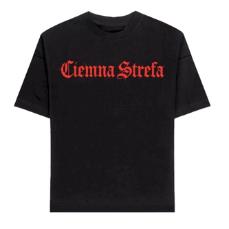 Koszulka męska T-shirt Ciemna Strefa Czerwony Gotyk czarna