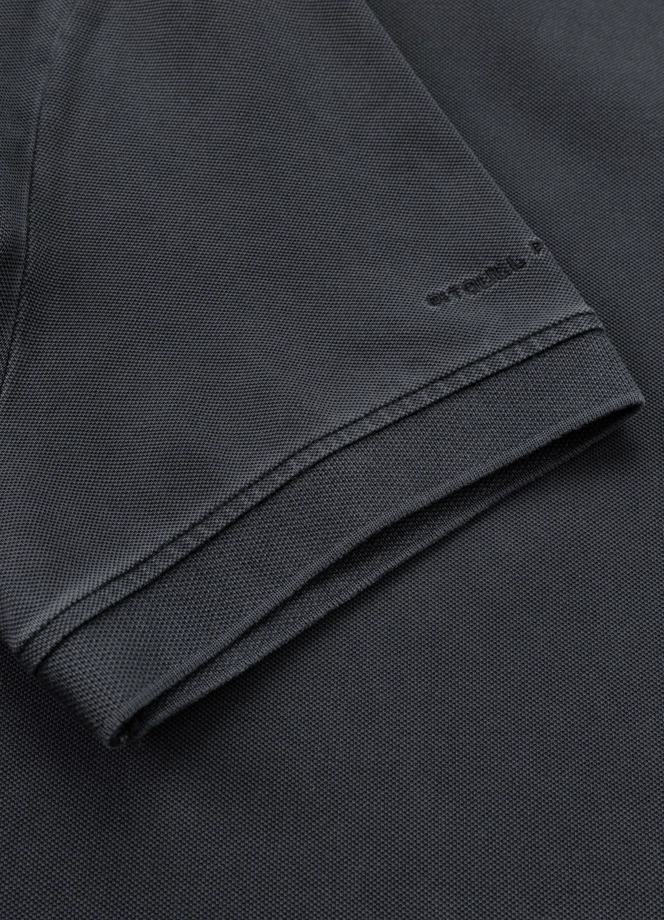 Koszulka męska Polo Pitbull Pique Small Logo Washed grafitowa
