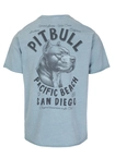Koszulka męska T-Shirt Pit Bull Pitbull Denim Washed Raw Pacific sprany niebieski