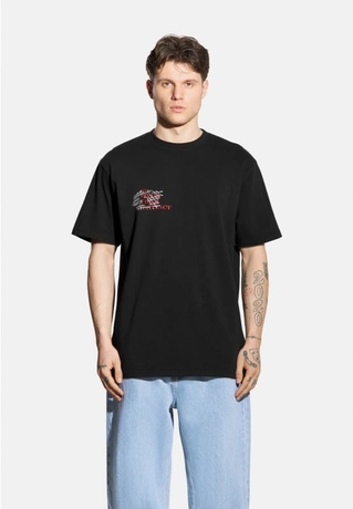 Koszulka męska t-shirt oversize Prosto Instinct czarna