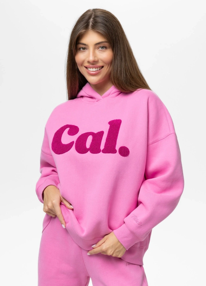 Bluza damska z kapturem Pitbull Tulla Cal. różowa