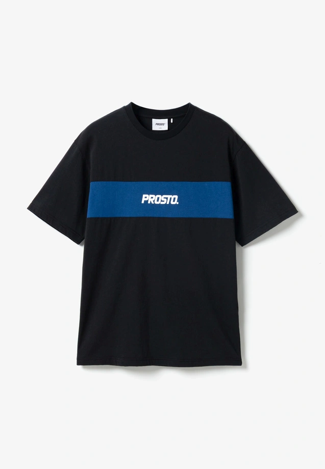 Koszulka męska t-shirt Prosto Root czarno/granatowa