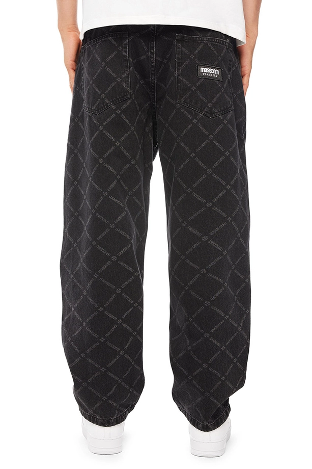 Spodnie męskie Jeans Extra Baggy Mass Denim Monogram czarne