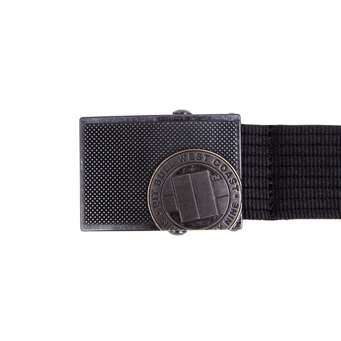 Pasek parciany Pit Bull Webbing Belt Logo czarny