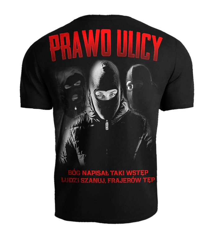 Koszulka męska T-shirt Public Enemy Prawo Ulicy czarna