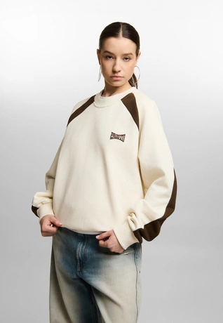 Bluza damska oversize Prosto Speed kremowa