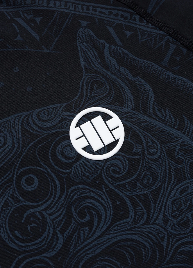 Koszulka męska rashguard Pitbull Longsleeve Pitbull World czarna