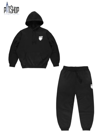 Komplet dresowy męskie oversize Prosto Splash Shield Mini czarny