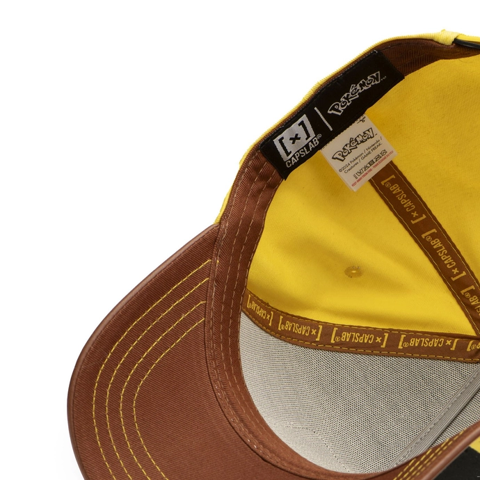 Czapka z daszkiem Capslab Pokemon Pikachu brązowo/żółto/czarna
