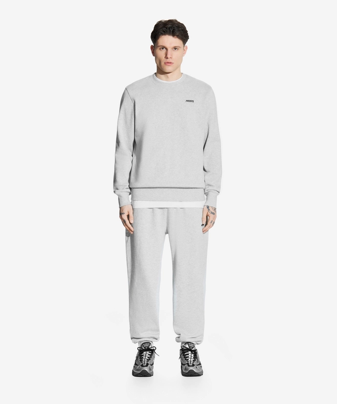 Bluza męska Prosto Basic crewneck szara