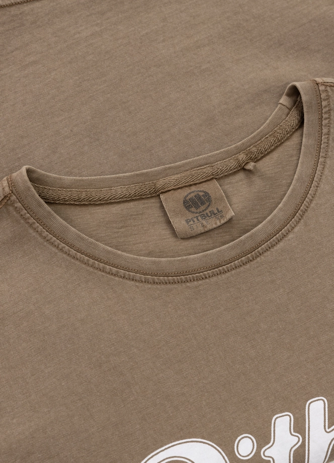 Koszulka damska T-shirt Pit Bull Angel Logo coyote brązowa