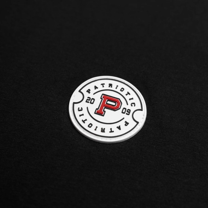 Koszulka męska T-shirt Patriotic College Basic czarna