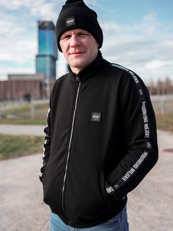 Bluza męska bez kaptura Środowisko Miejskie CLS Mini czarna