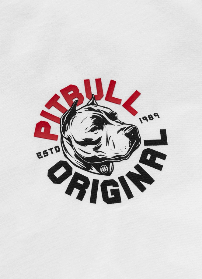 Koszulka męska T-Shirt Pit Bull Pitbull Dog SD biała