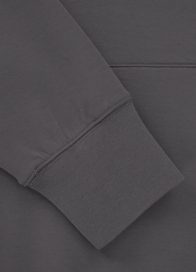 Bluza męska z kapturem Pitbull Pit Bull Sampson grafitowa szara