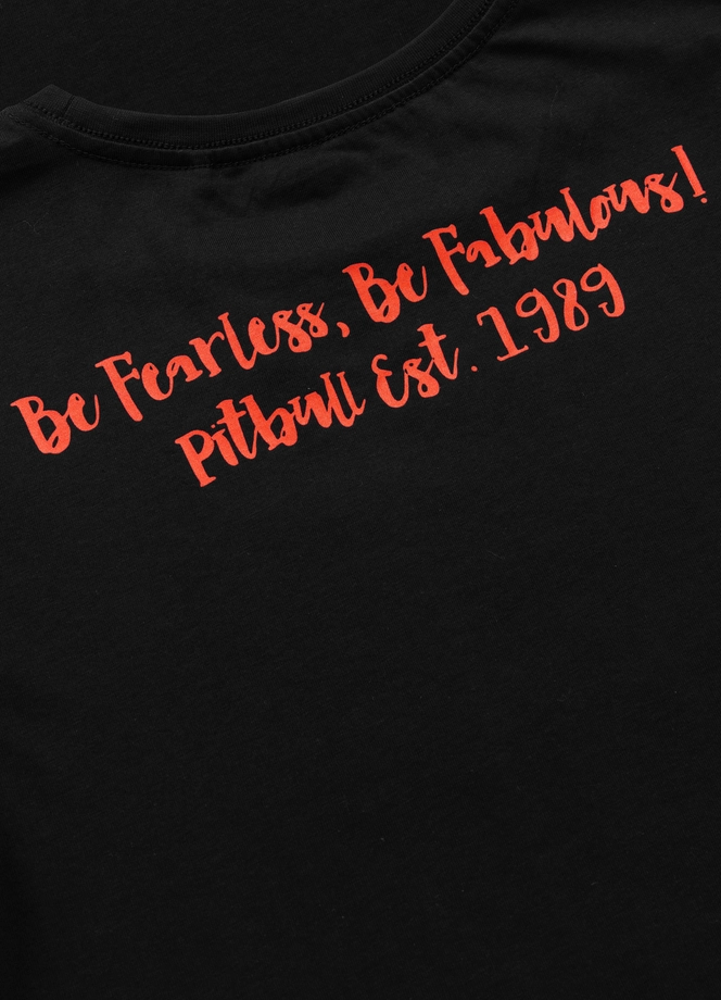 Koszulka damska T-shirt Pit Bull Happy-Pit 2 czarna