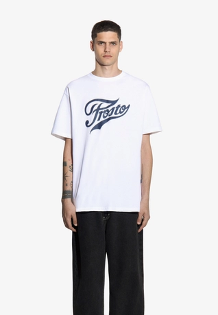 Koszulka męska t-shirt Prosto Varsity biała