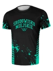 Koszulka męska sportowa Środowisko Miejskie Mesh Breakdown czarno/miętowa