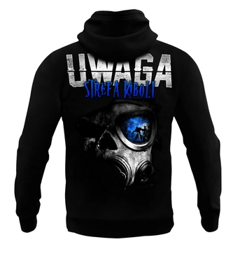 Bluza męska z kapturem Public Enemy Strefa Kiboli hoodie czarna