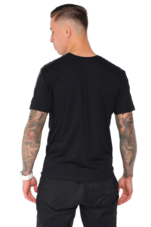 Koszulka męska T-shirt Octagon Stripe czarno/biała