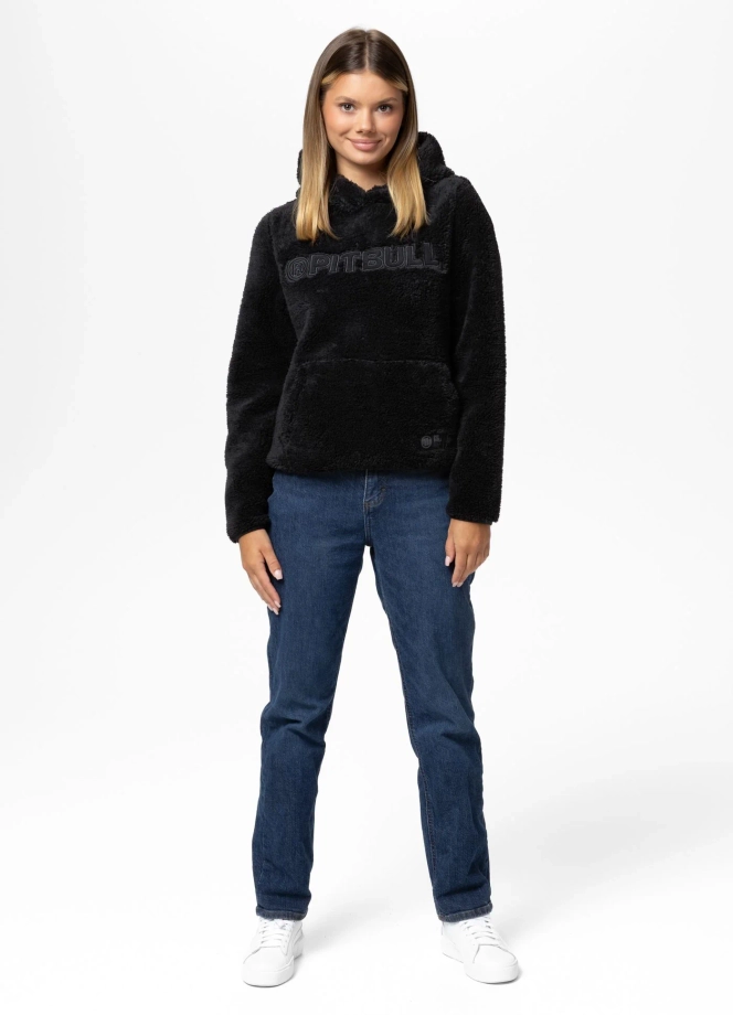 Bluza damska z kapturem Pitbull Aragona czarna