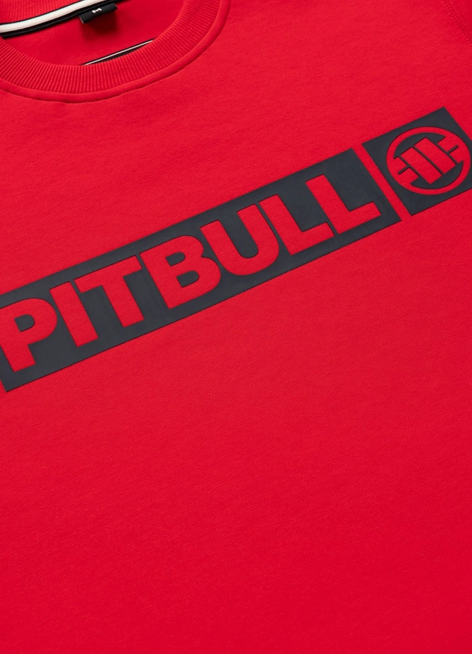 Bluza męska bez kaptura Pit Bull Charger czerwona