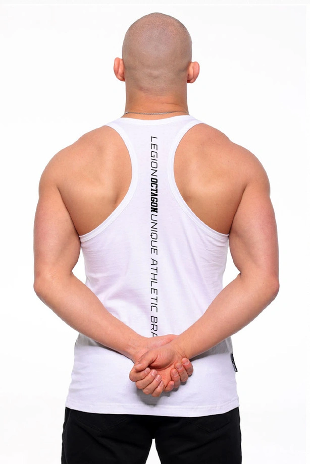Koszulka męska tank top Legion Octagon Unique biała