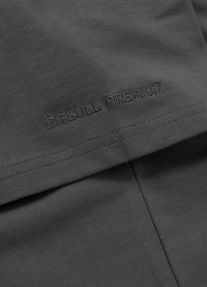 Koszulka męska T-Shirt Pit Bull Pitbull USA CAL Slim Fit grafitowa