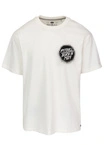 Koszulka męska T-Shirt oversize Pitbull Graffiti Loose Fit biała