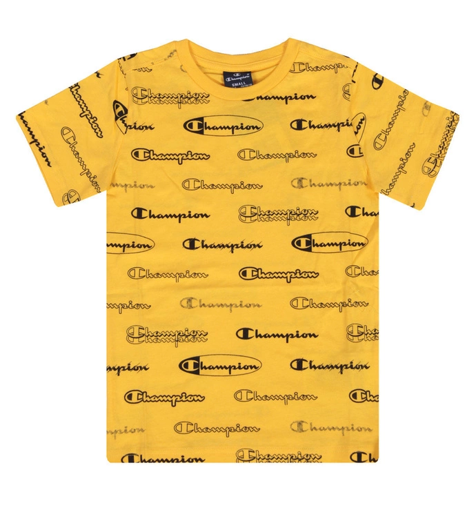 Koszulka t-shirt dziecięcy Champion Allover yellow